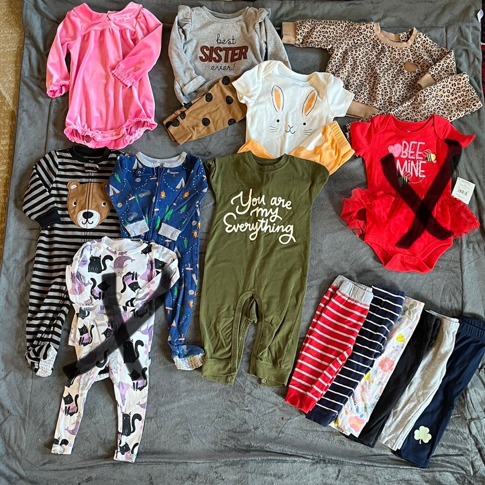 16 Piece Bundle Size 12 Months
